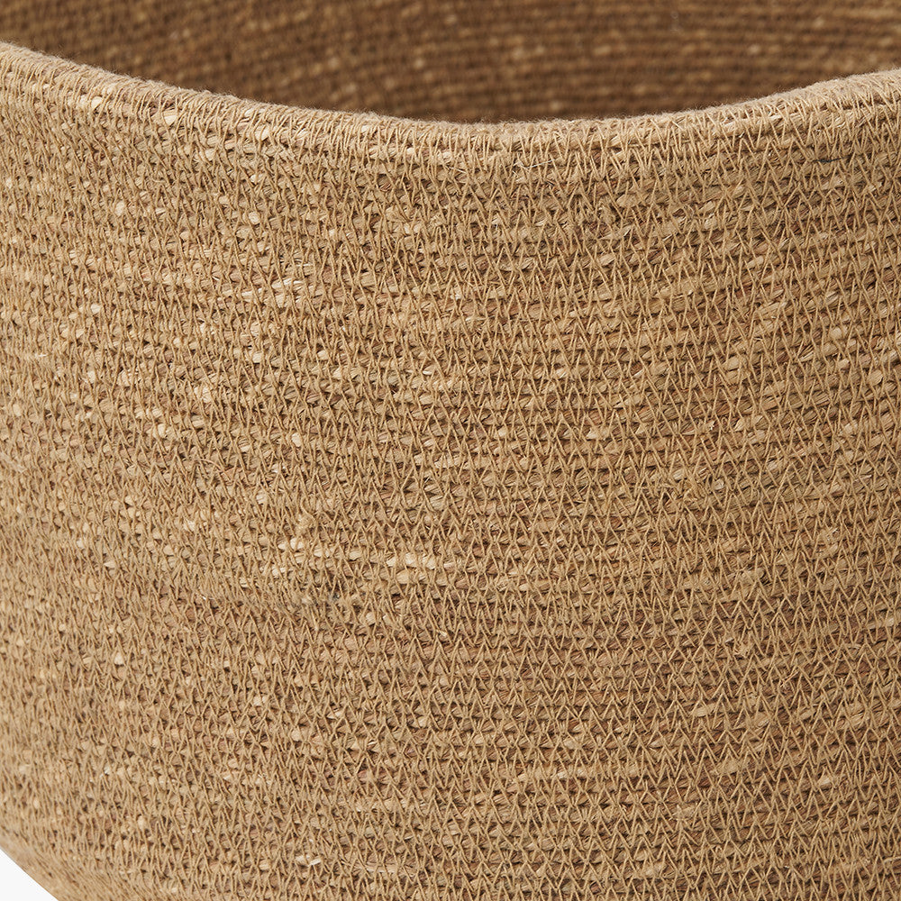 Natural Seagrass Round Basket - W34xD34xH26cm