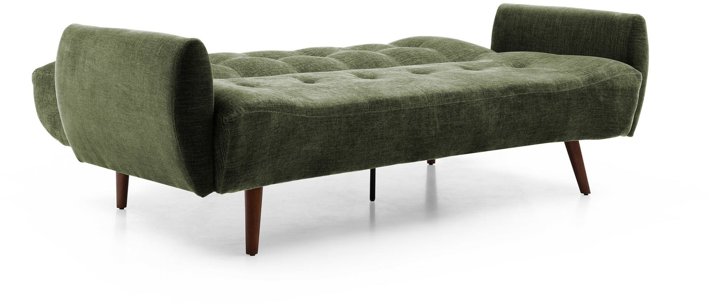 The Alex Sofa Bed combines contemporary design with practical functionality and features a versatile click-clack mechanism for effortless transformation from sofa to bed. Shop online today at www.nobleandnook.co.uk