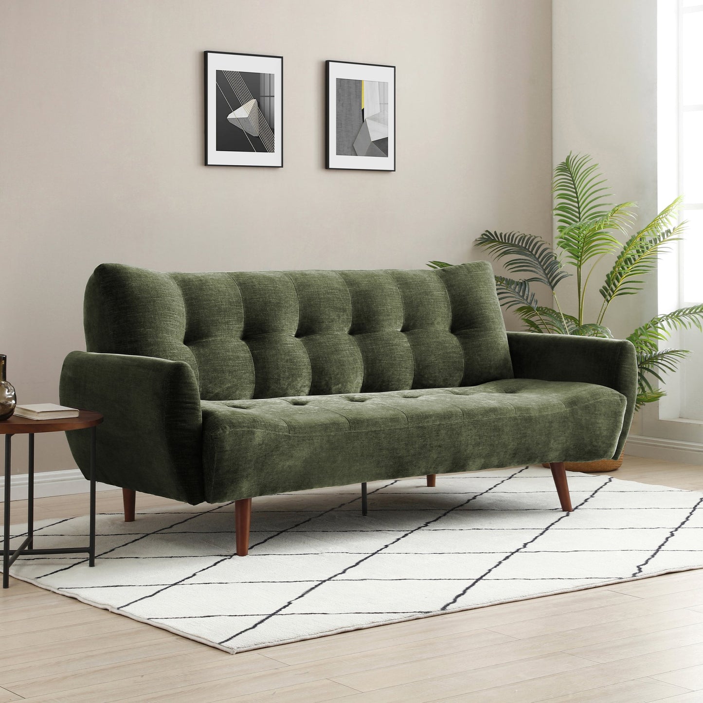 The Alex Sofa Bed combines contemporary design with practical functionality and features a versatile click-clack mechanism for effortless transformation from sofa to bed. Shop online today at www.nobleandnook.co.uk