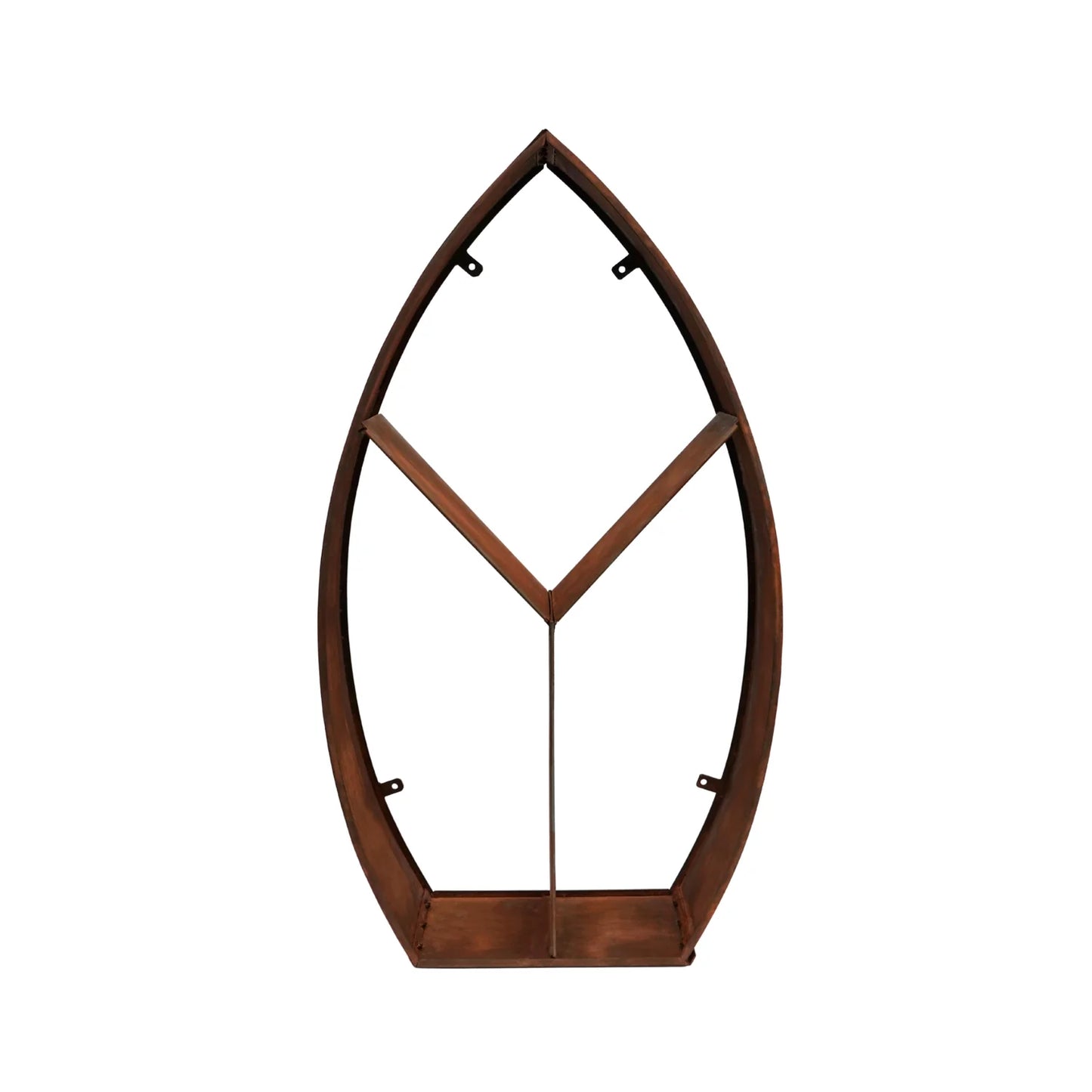 Shop the Leaf Arch Sculptural Log Storage in Natural Rust. This stylish and functional log storage solution adds a touch of elegance to any garden or patio. Shop online today at www.nobleandnook.co.uk