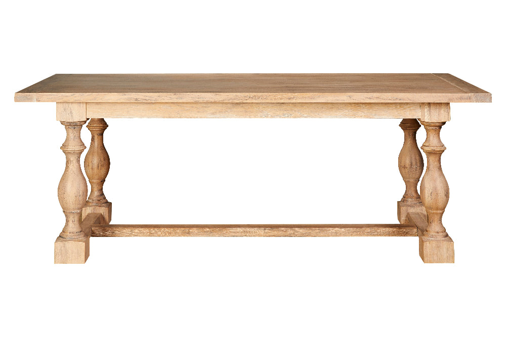 Rouen Whitewash Oak Dining Table