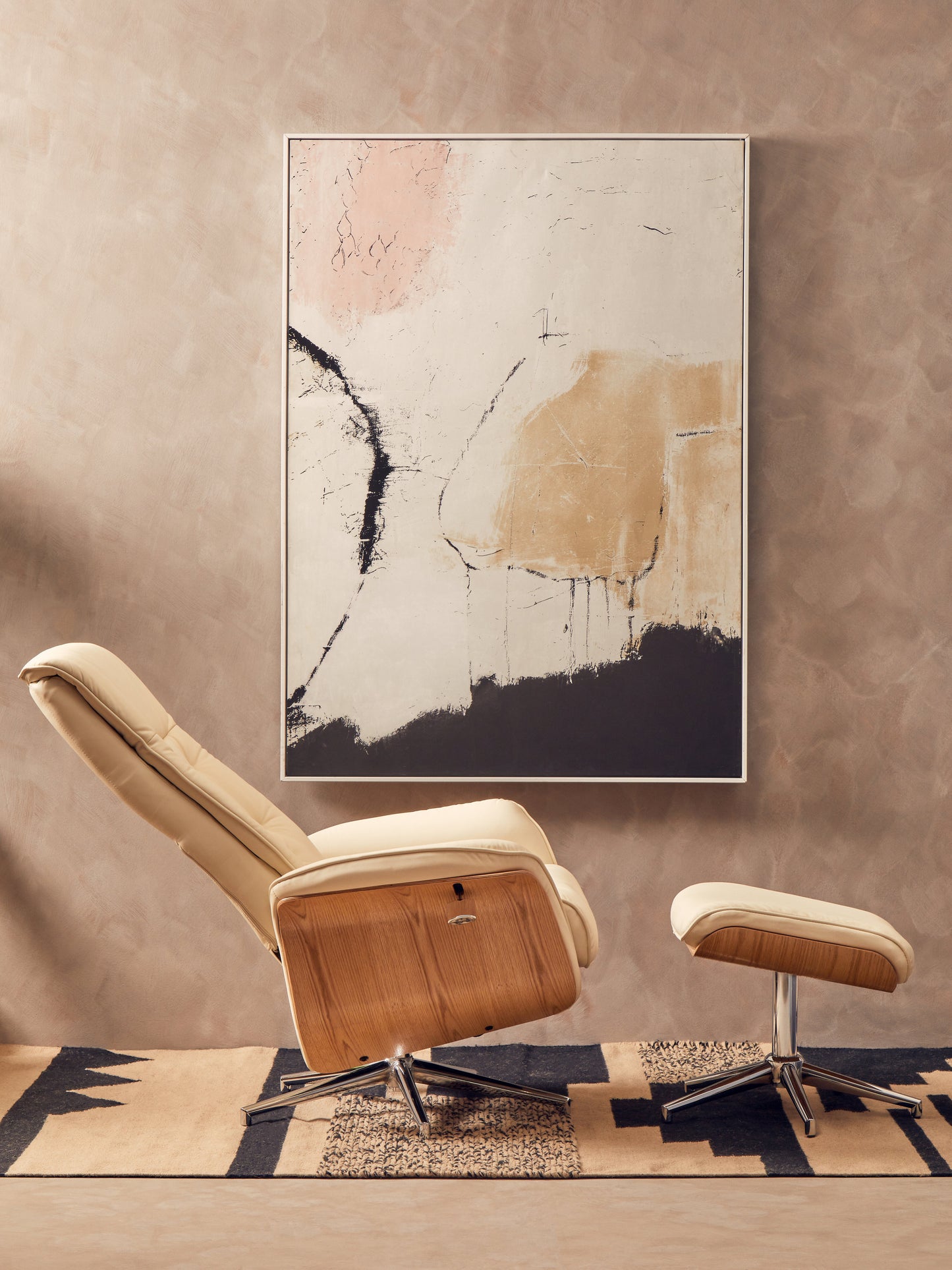 The Belmont Recliner Chair and Footstool combines modern aesthetics with superior comfort, this set is ideal for a home office, reading nook, or relaxing space. Shop online today at www.nobleandnook.co.uk