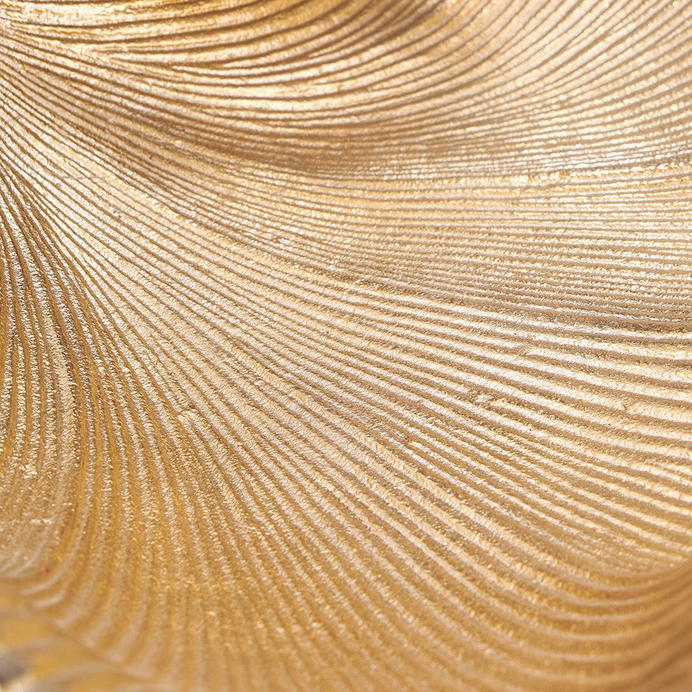 Gold Metal Dual Ginkgo Leaf Bowl – Luxurious Decorative Statement Piece for Modern Interiors