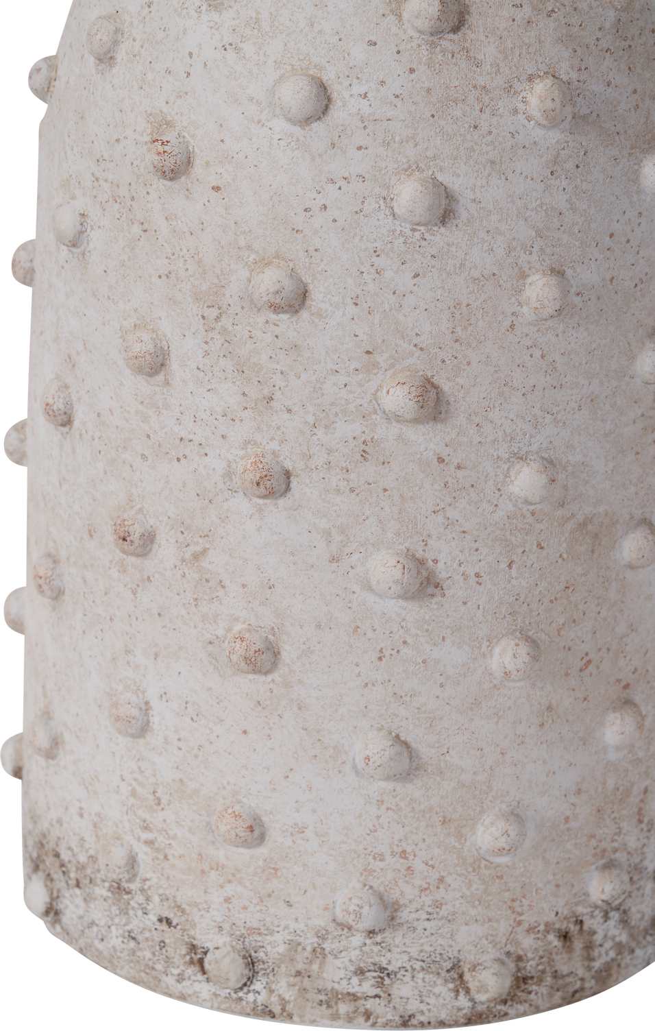 Kali Textured Dot Light Grey Stoneware Vase