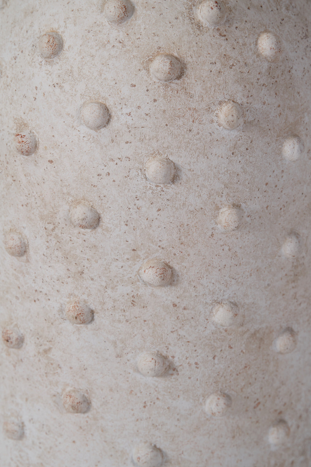 Kali Textured Dot Light Grey Stoneware Vase