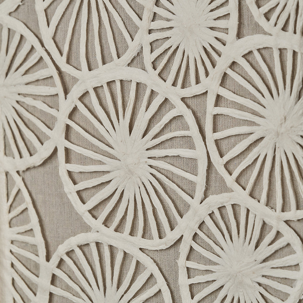 Set of 2 Cut Out Pattern Natural Paper Design Wall Art with Natural Frames