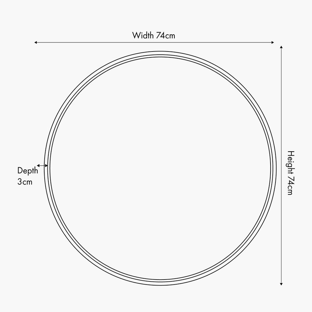 Black Wood Veneer and Foxed Glass Round Wall Mirror – Contemporary Elegance for Modern Homes
