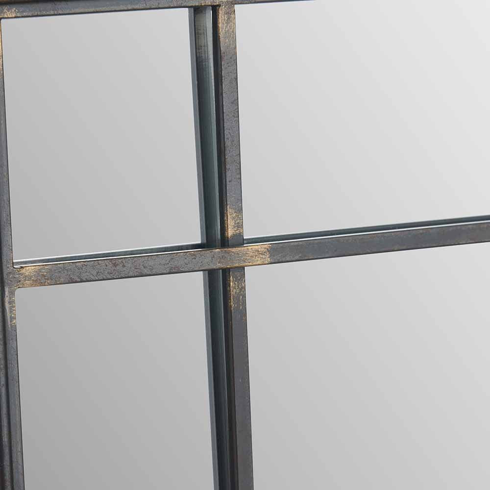 Antique Bronze Square Wall Mirror – 80cm Industrial Statement Mirror