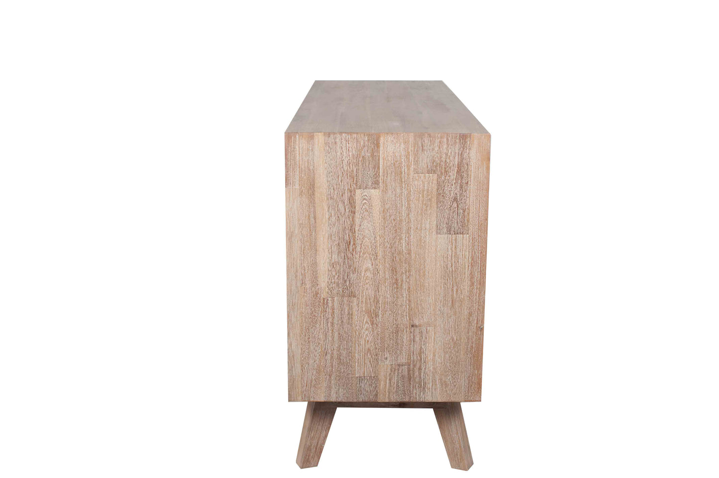 Kalmar Sand Wash Acacia Wood 3 Drawer 3 Door Sideboard