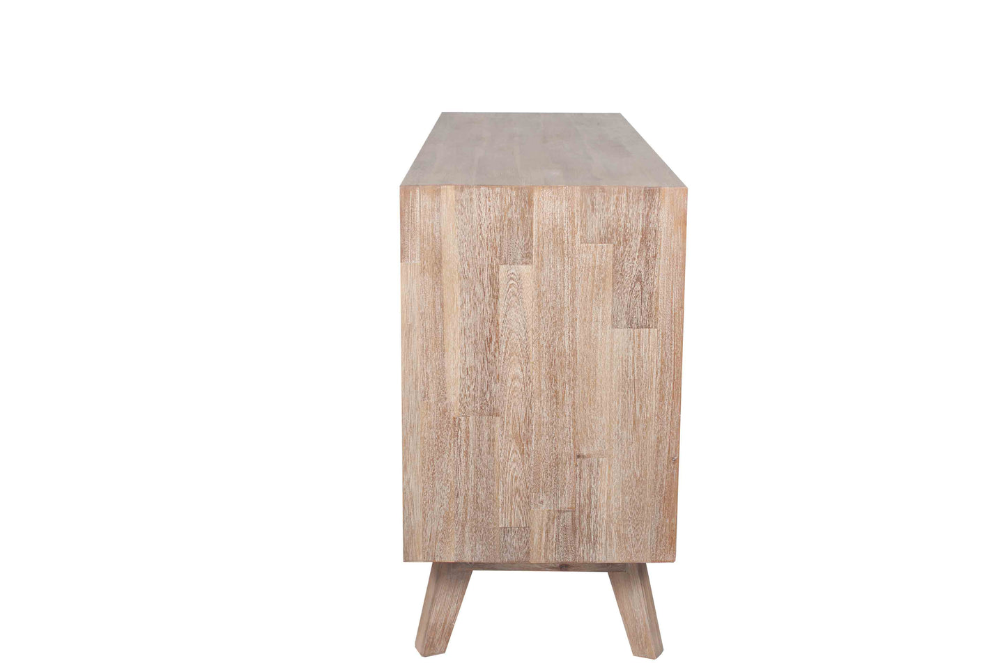 Kalmar Sand Wash Acacia Wood 3 Drawer 3 Door Sideboard