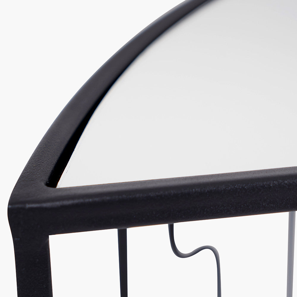The Caprisse Console Table with its art deco-inspired design and refined half-moon silhouette makes it a standout feature in any room. Whether used in an entryway or behind a sofa. W100 x D40.5 x H81 cm. Shop online today at www.nobleandnook.co.uk
