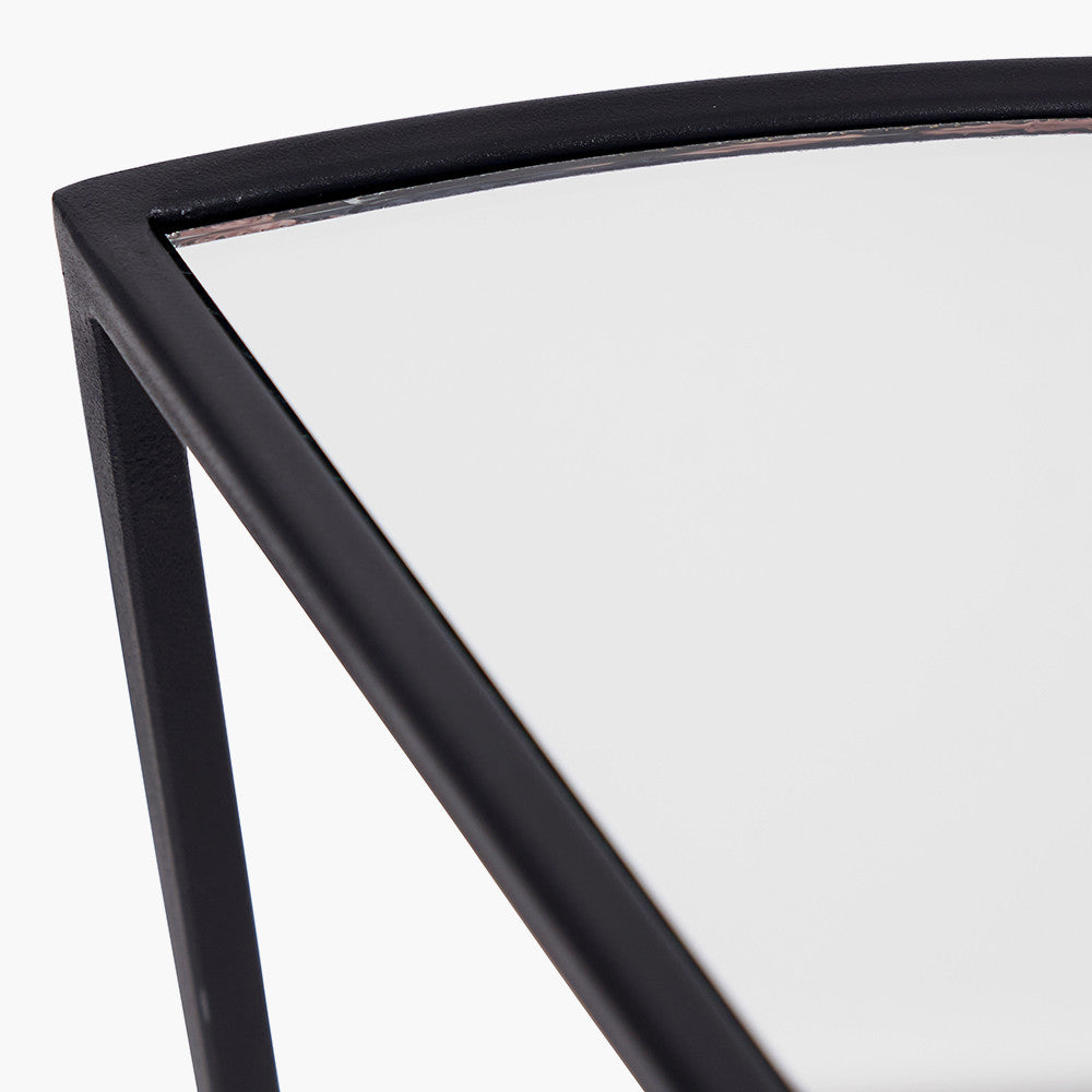The Caprisse Console Table with its art deco-inspired design and refined half-moon silhouette makes it a standout feature in any room. Whether used in an entryway or behind a sofa. W100 x D40.5 x H81 cm. Shop online today at www.nobleandnook.co.uk