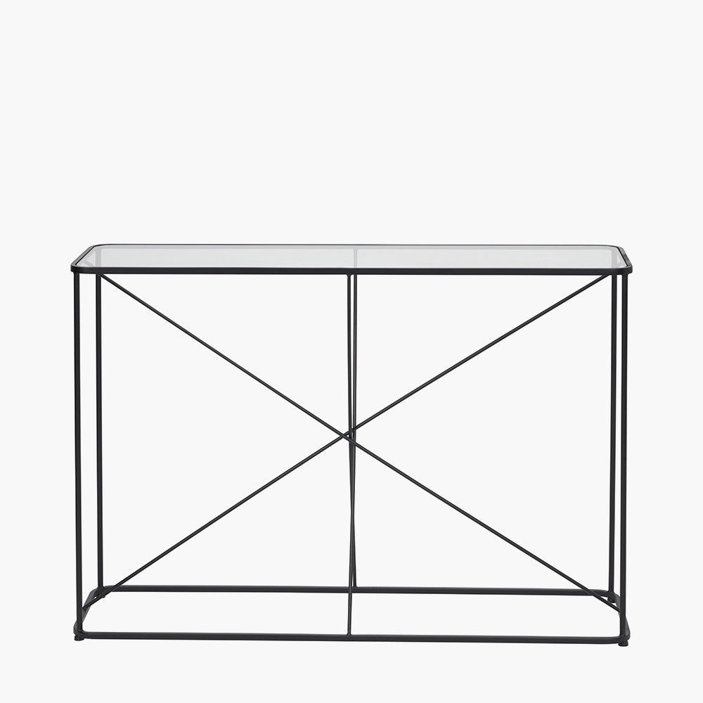 Bring a modern edge to your home with the Roxy Console Table. Perfect for elevating an entryway or adding flair to a living area. W120xD32xH81cm. Available at www.nobleandnook.co.uk