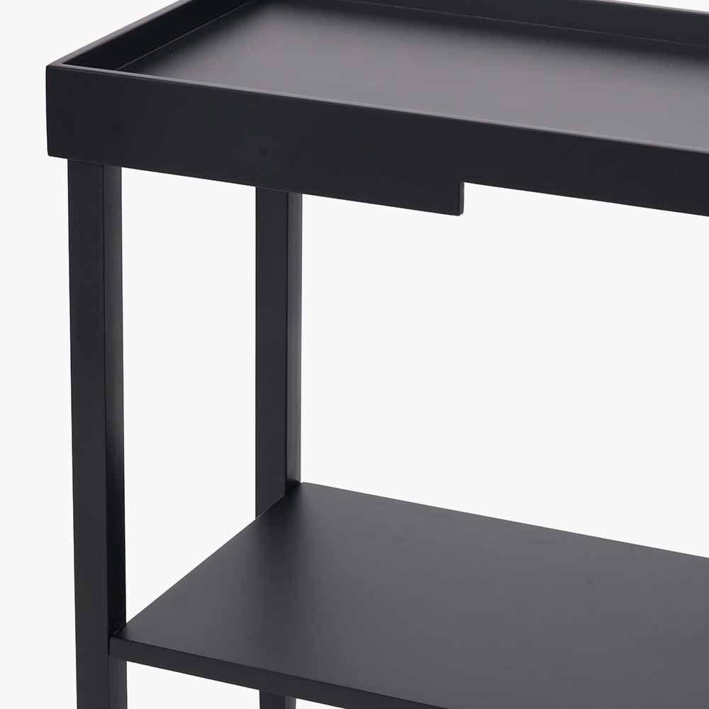 A contemporary design with practical elegance, while the striking black finish makes a confident statement. Perfect for elevating your hallway, lounge, or kitchen-diner. Available at www.nobleandnook.co.uk