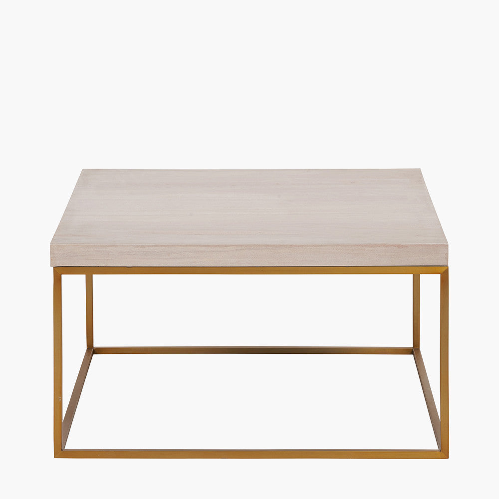 Shop the Madison Beige Granite and Burnished Gold Metal Square Coffee Table, a sophisticated and exclusive addition to your living room. Shop online now at www.nobleandnook.co.uk