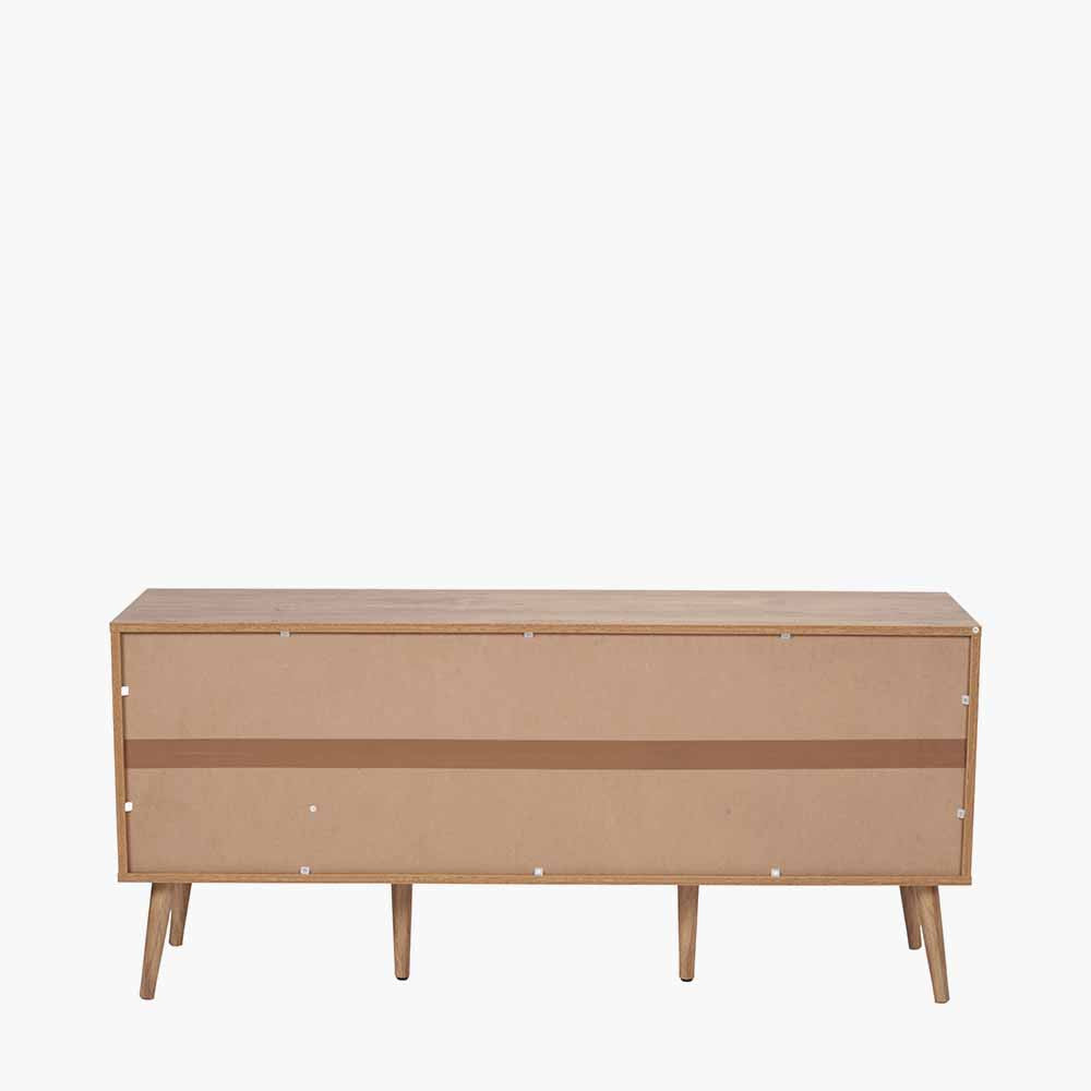 Enhance your living space with the Larvik Natural Wood Sideboard, a perfect blend of Scandinavian-inspired design and practical storage. Shop online today at www.nobleandnook.co.uk