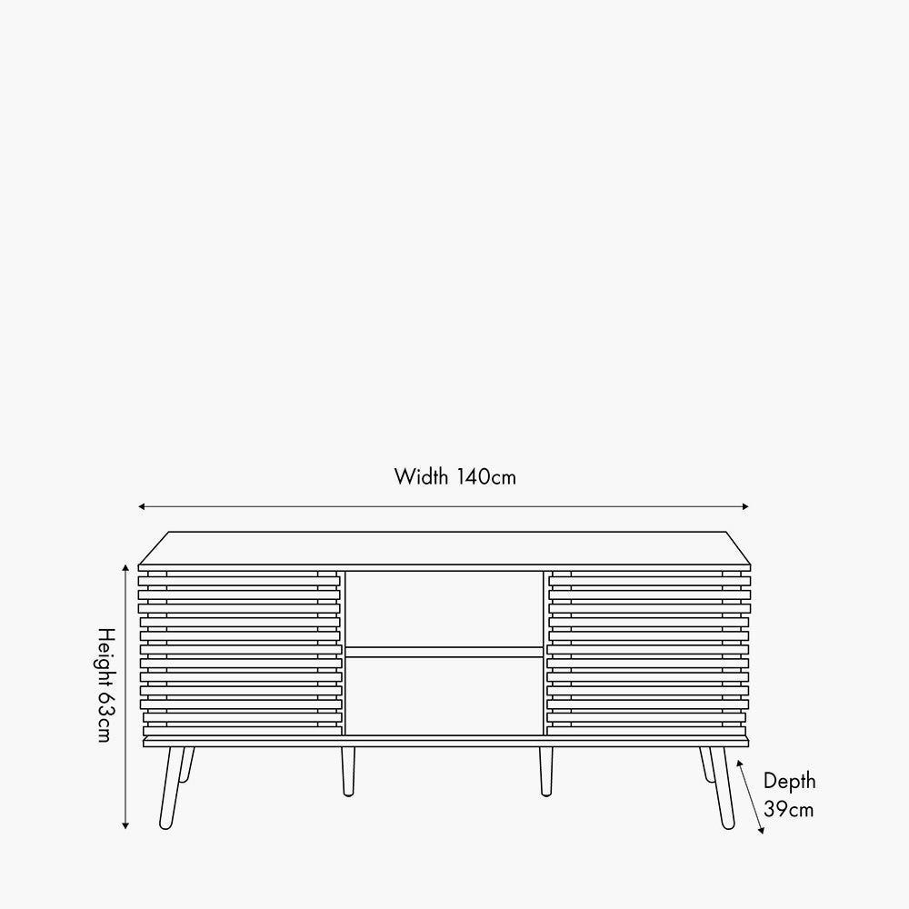 Enhance your living space with the Larvik Natural Wood Sideboard, a perfect blend of Scandinavian-inspired design and practical storage. Shop online today at www.nobleandnook.co.uk