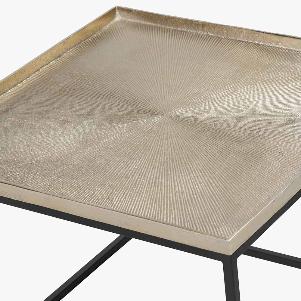 Luxurious Gold Cast Metal Top, adds instant glamour and a refined, boutique feel to your living room. Handcrafted in India. No Assembly Required. Perfect for modern apartments, lounges, or reception spaces