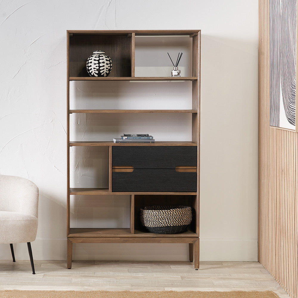 Elevate your interior with the Gio 7 Niche Shelf Unit, a perfect harmony of form and function. W100xD35xH180cm. No Assembly Required. Available today at www.nobleandnook.co.uk