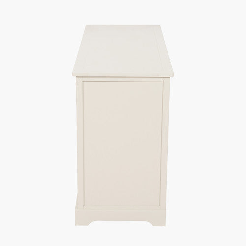 Croft Linen Pine Wood 3 Door 3 Drawer Unit – Classic Sideboard Storage for Elegant Homes