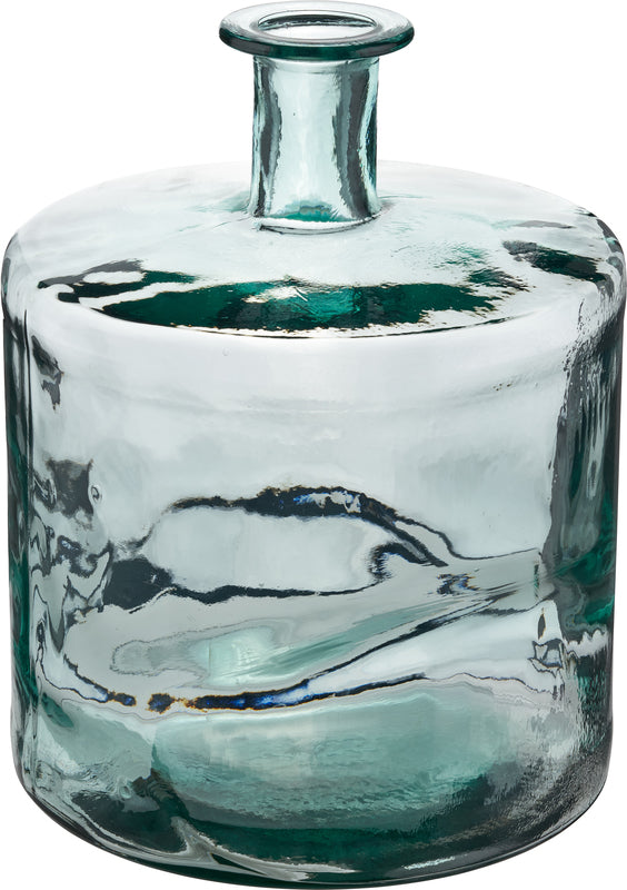 Clear Recycled Glass Bottle Vase
