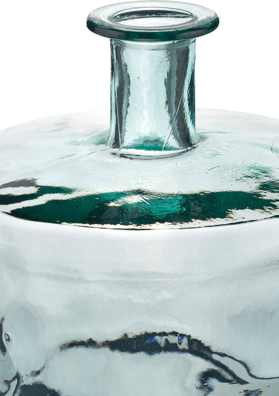 Clear Recycled Glass Bottle Vase