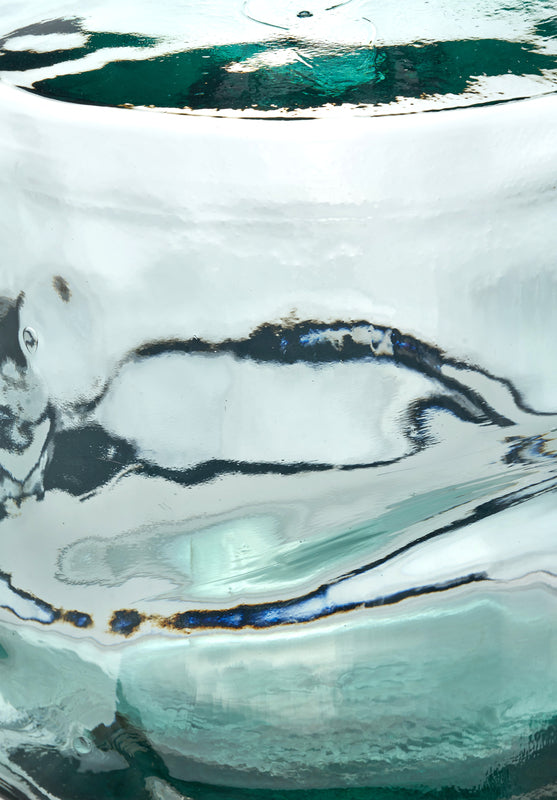 Clear Recycled Glass Bottle Vase