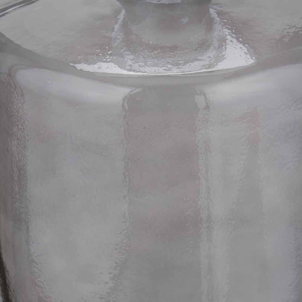 Tall Grey Recycled Glass Bottle Vase – Large Sustainable Decorative Vase
