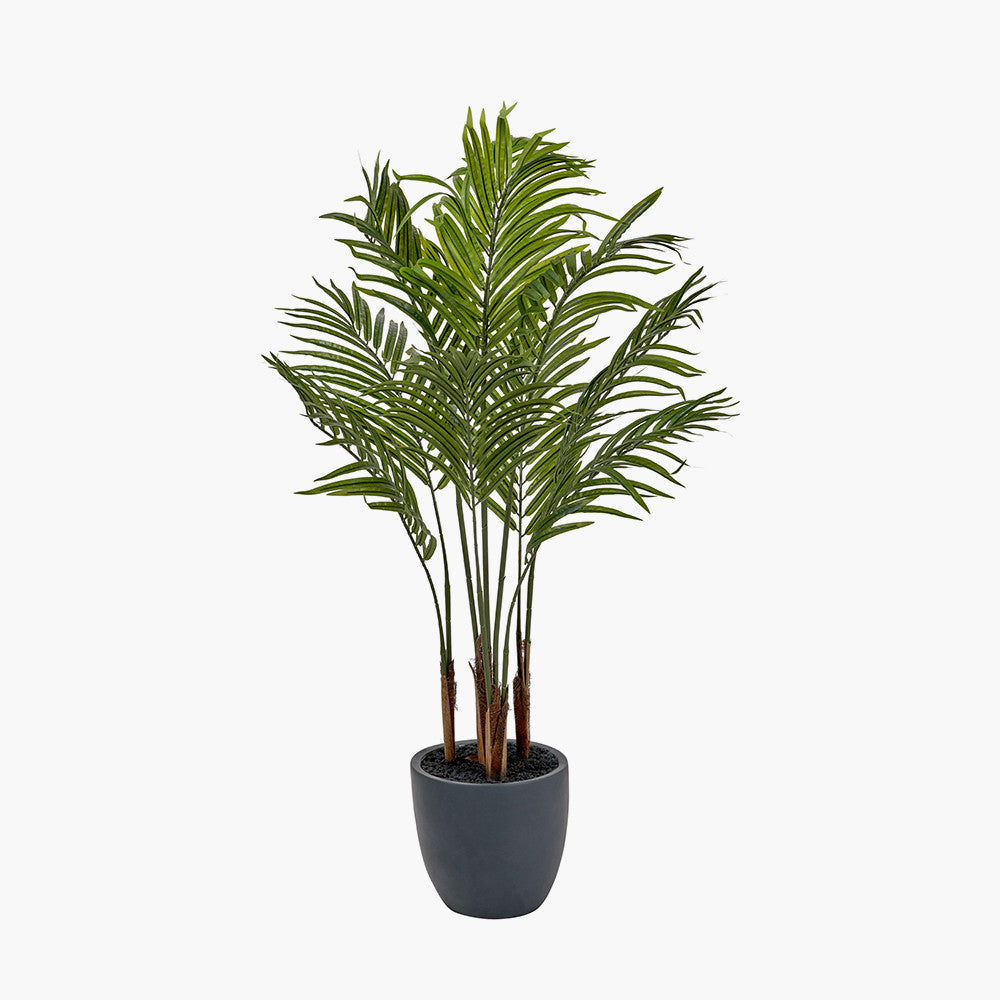 Artificial Areca Palm Plant in Pot – 120cm Tall Faux Indoor Palm Tree