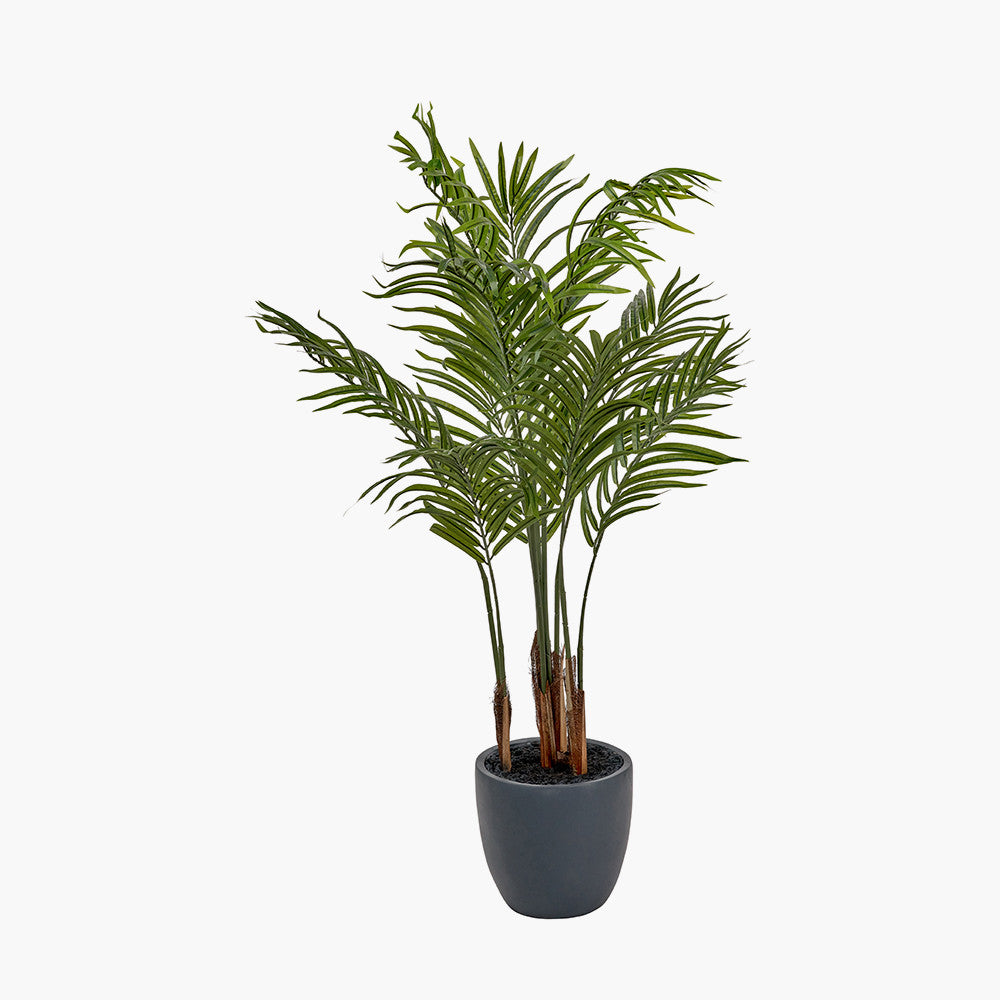 Artificial Areca Palm Plant in Pot – 120cm Tall Faux Indoor Palm Tree