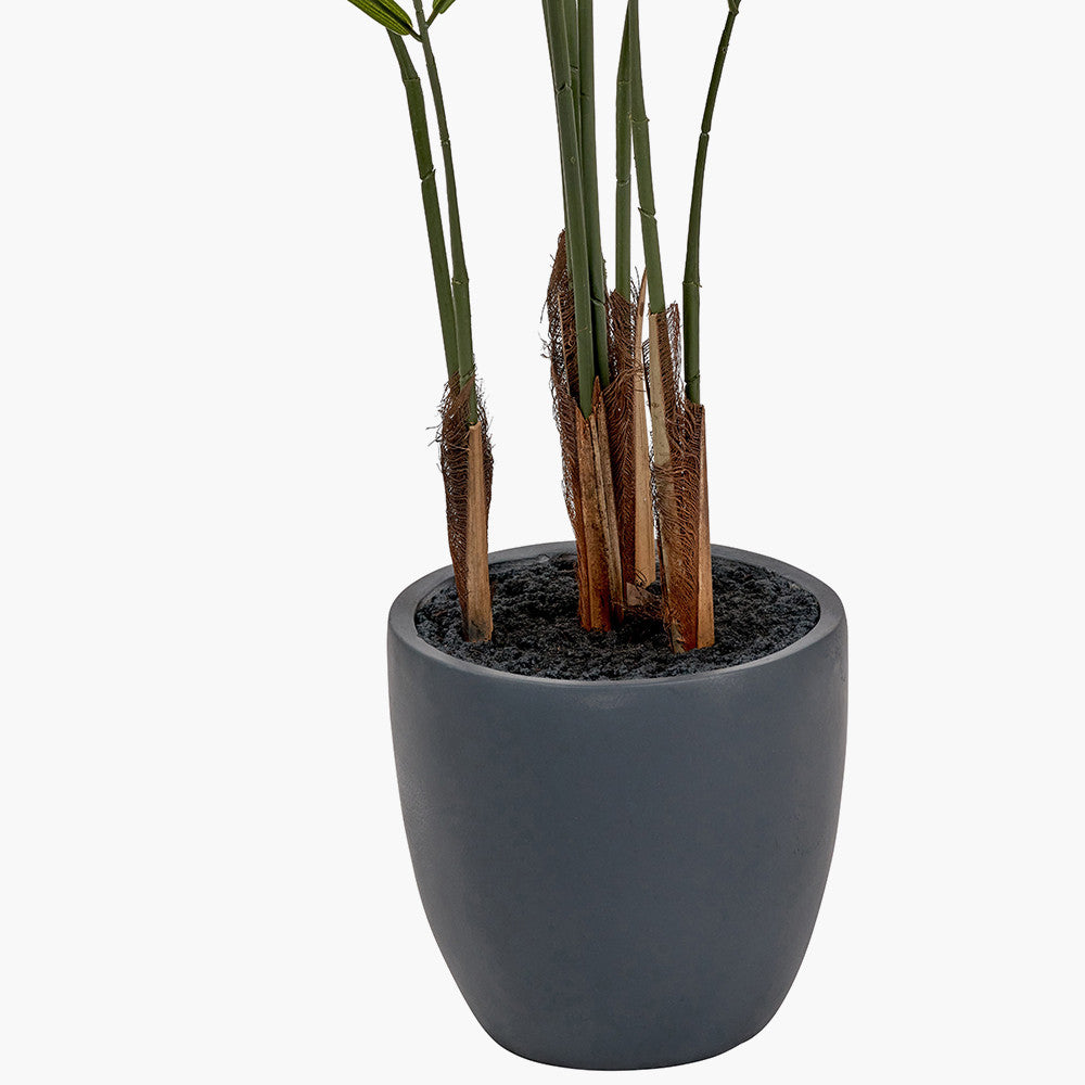 Artificial Areca Palm Plant in Pot – 120cm Tall Faux Indoor Palm Tree