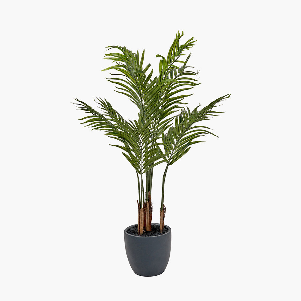 Artificial Areca Palm Plant in Pot – 120cm Tall Faux Indoor Palm Tree