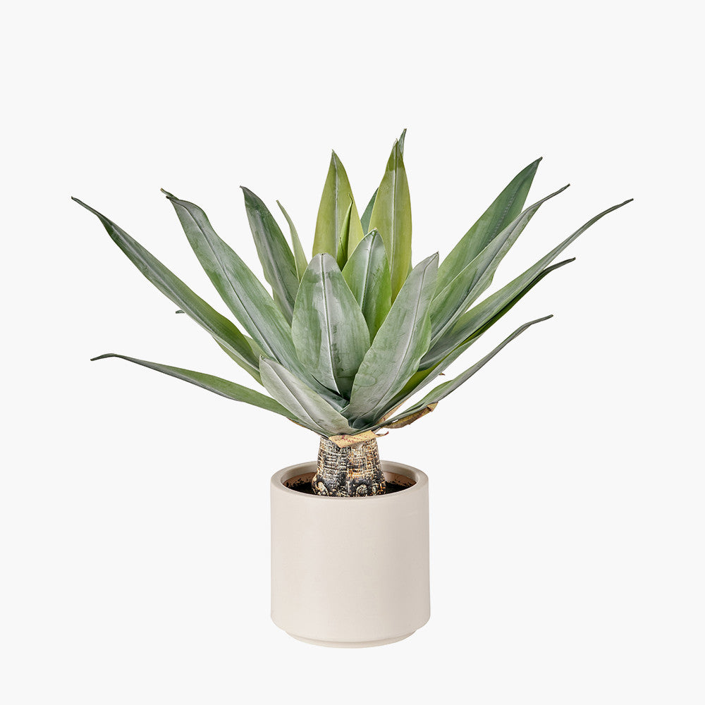 Artificial Agave Plant in Pot – 53cm Faux Succulent for Indoor & Outdoor Use