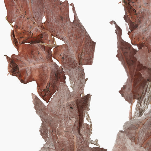 Mulberry Brown Maple Leaf Artificial Stems – Pack of 6 Autumn Faux Foliage for UK Homes
