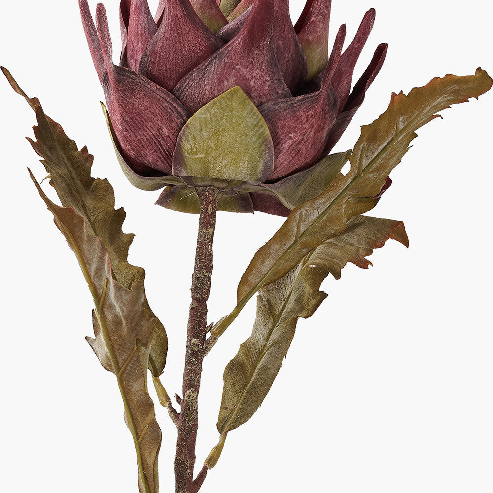 Mulberry Lotus Artificial Flower Stems – Pack of 6 Faux Floral Décor