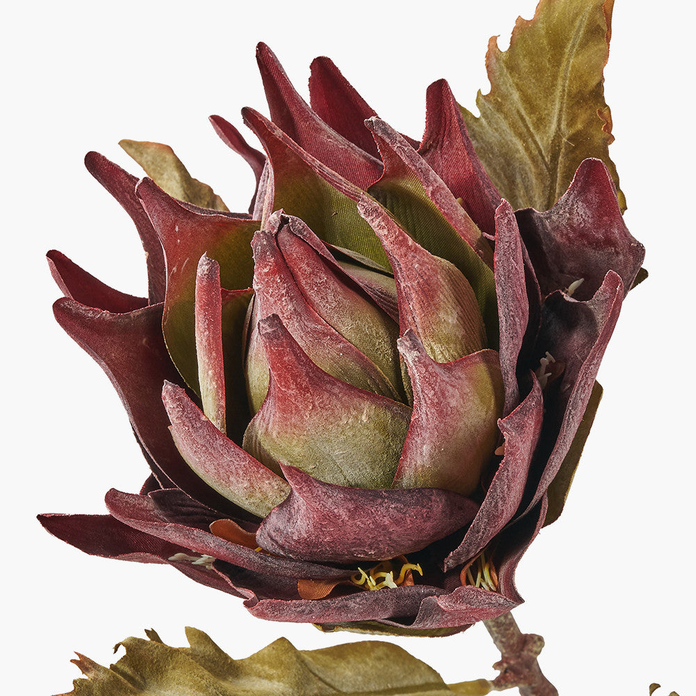 Mulberry Lotus Artificial Flower Stems – Pack of 6 Faux Floral Décor