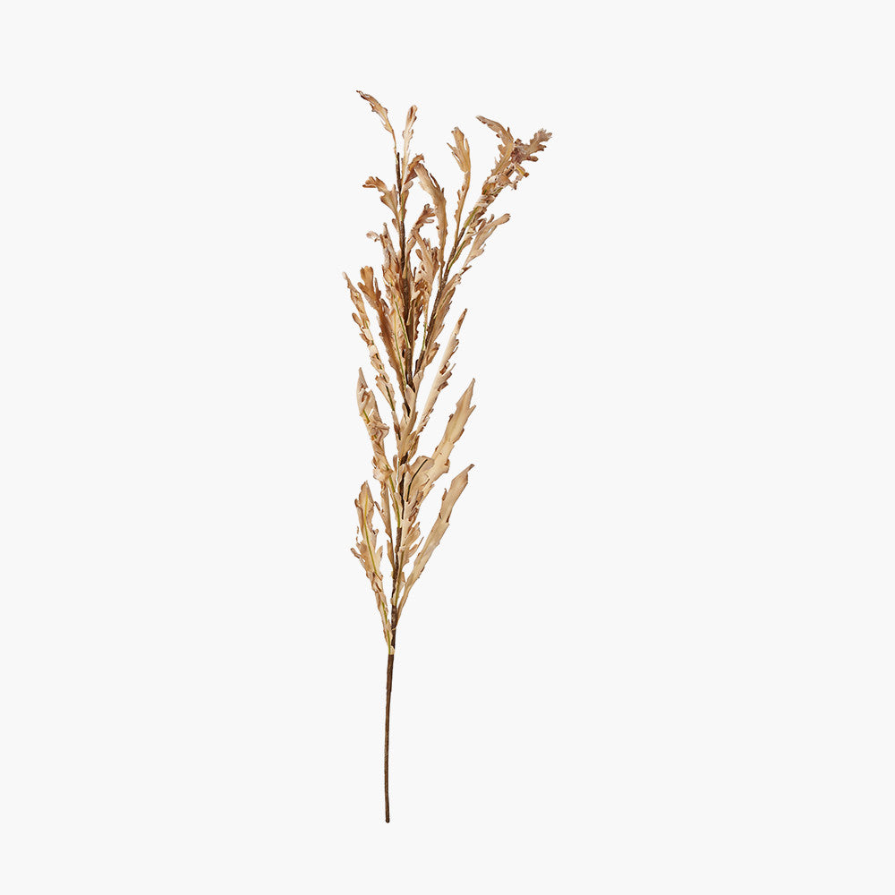 Natural Apricot Autumn Leaf Faux Stem Pack of 6 – Elegant Seasonal Foliage