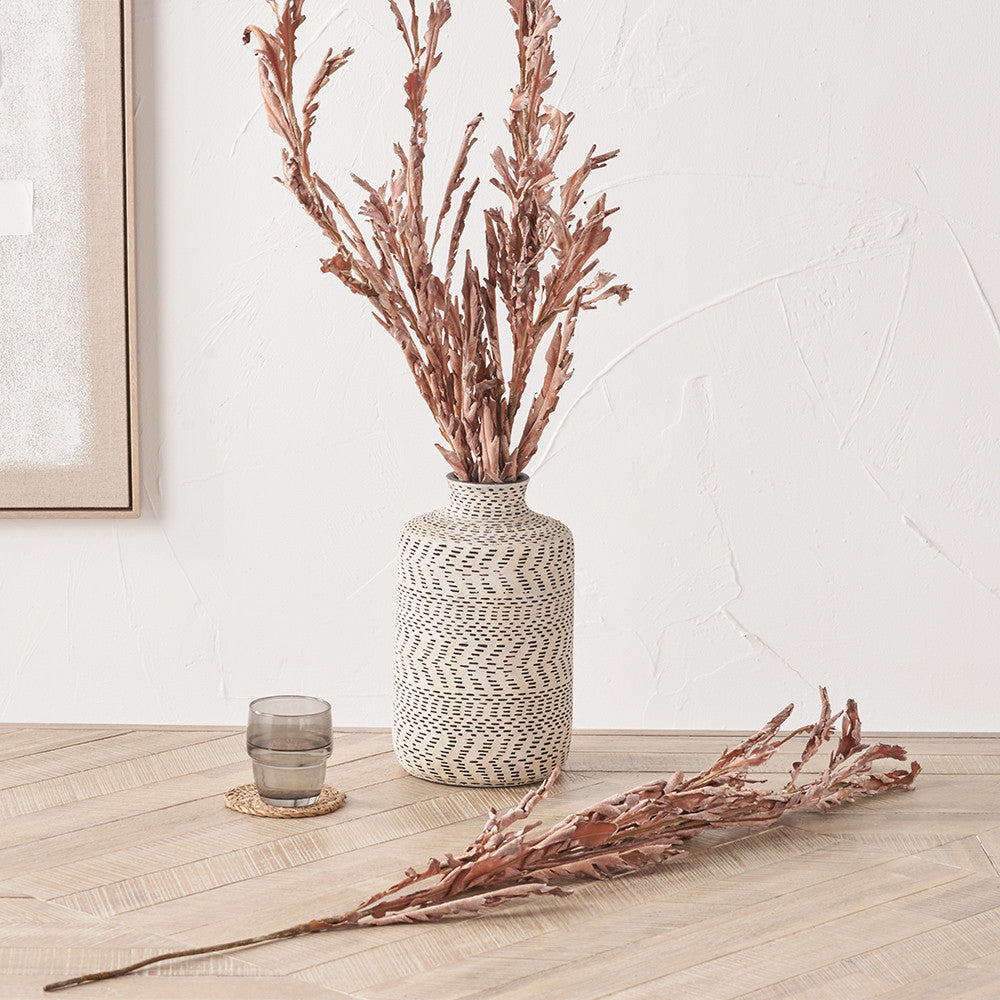 Mulberry Brown Faux Autumn Leaf Pack of 6 – Elegant Artificial Foliage Stems