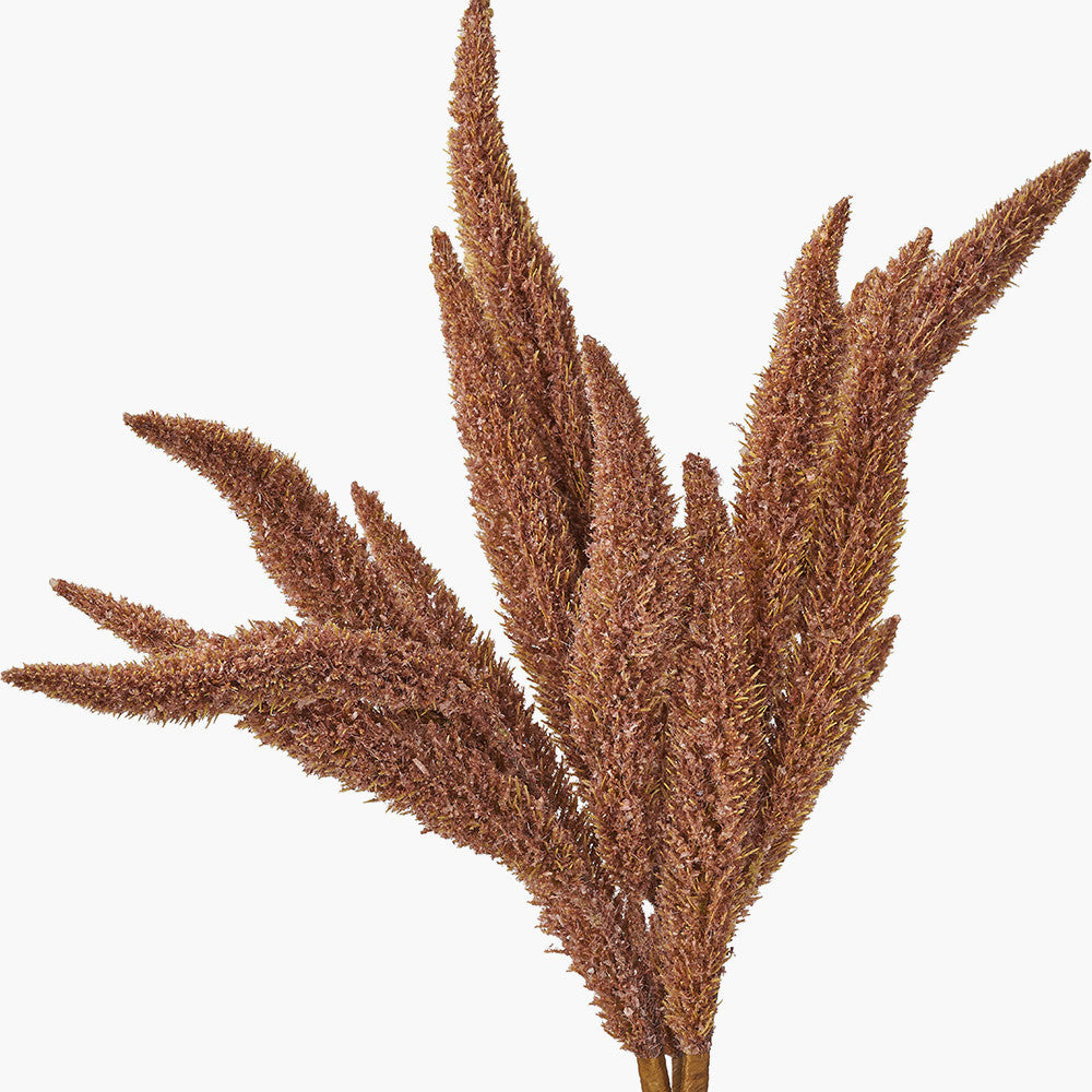 Mulberry Brown Dried Flower Bunch – Elegant Faux Autumn Bouquet