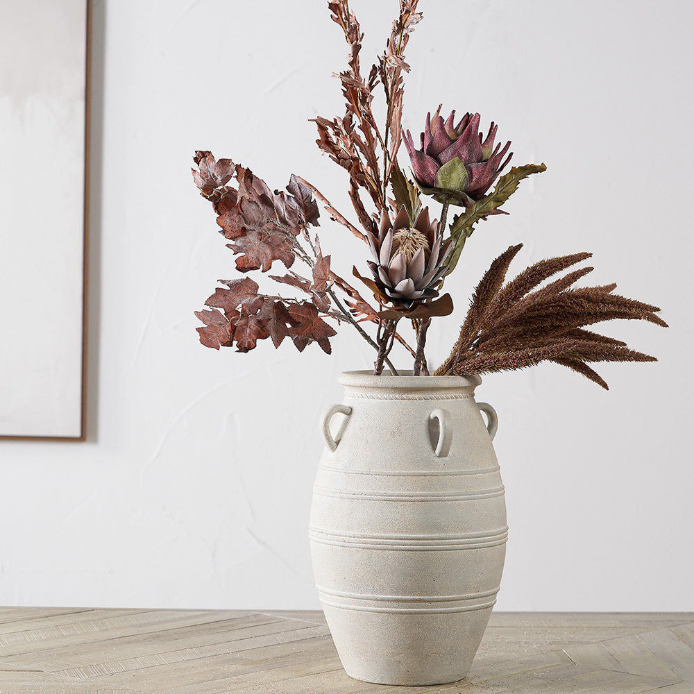 Mulberry Brown Dried Flower Bunch – Elegant Faux Autumn Bouquet
