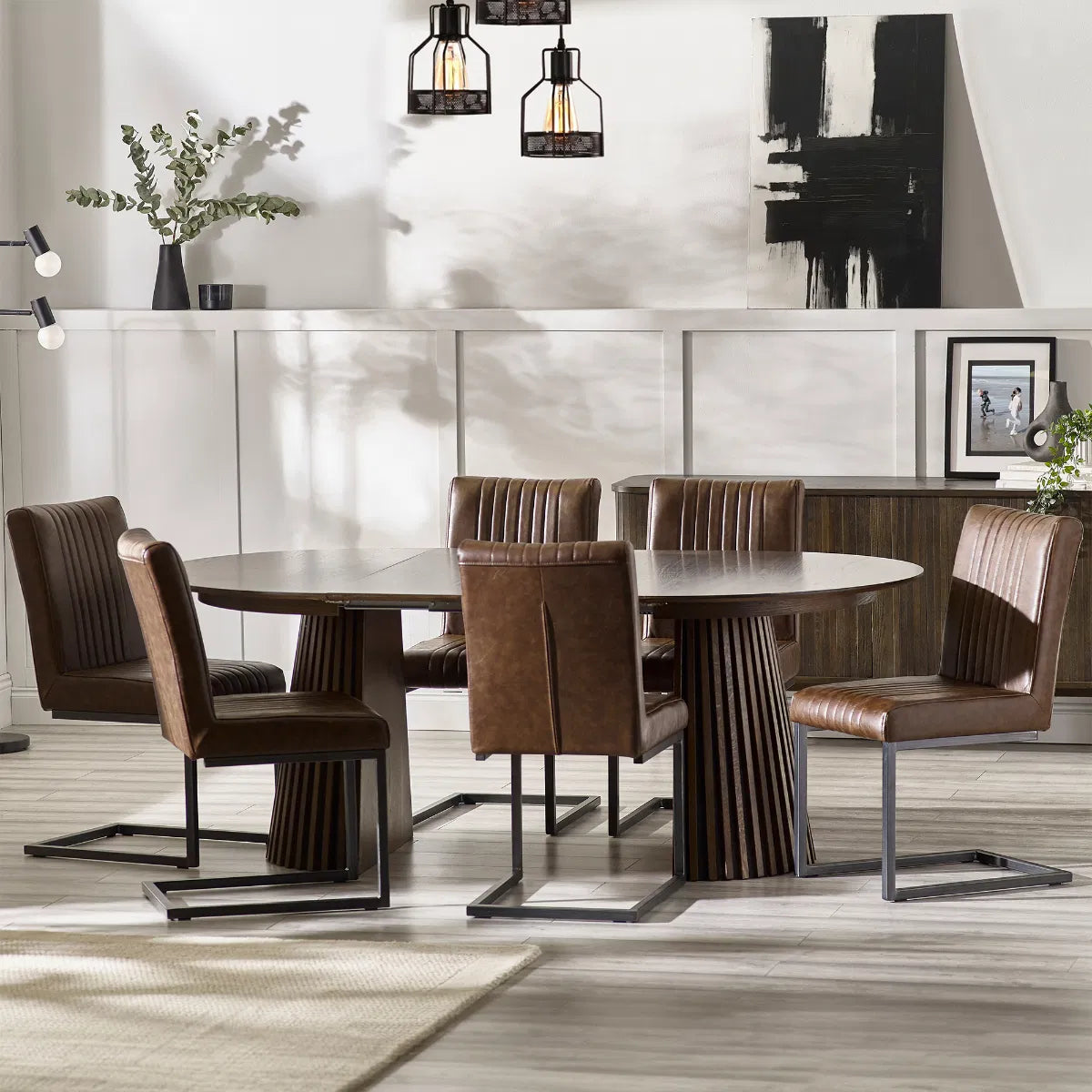 Shop the ultimate dining experience with the Arya extending dining table. Fusing modern form with a shape that adapts seamlessly to your needs. Shop online today at www.nobleandnook.co.uk