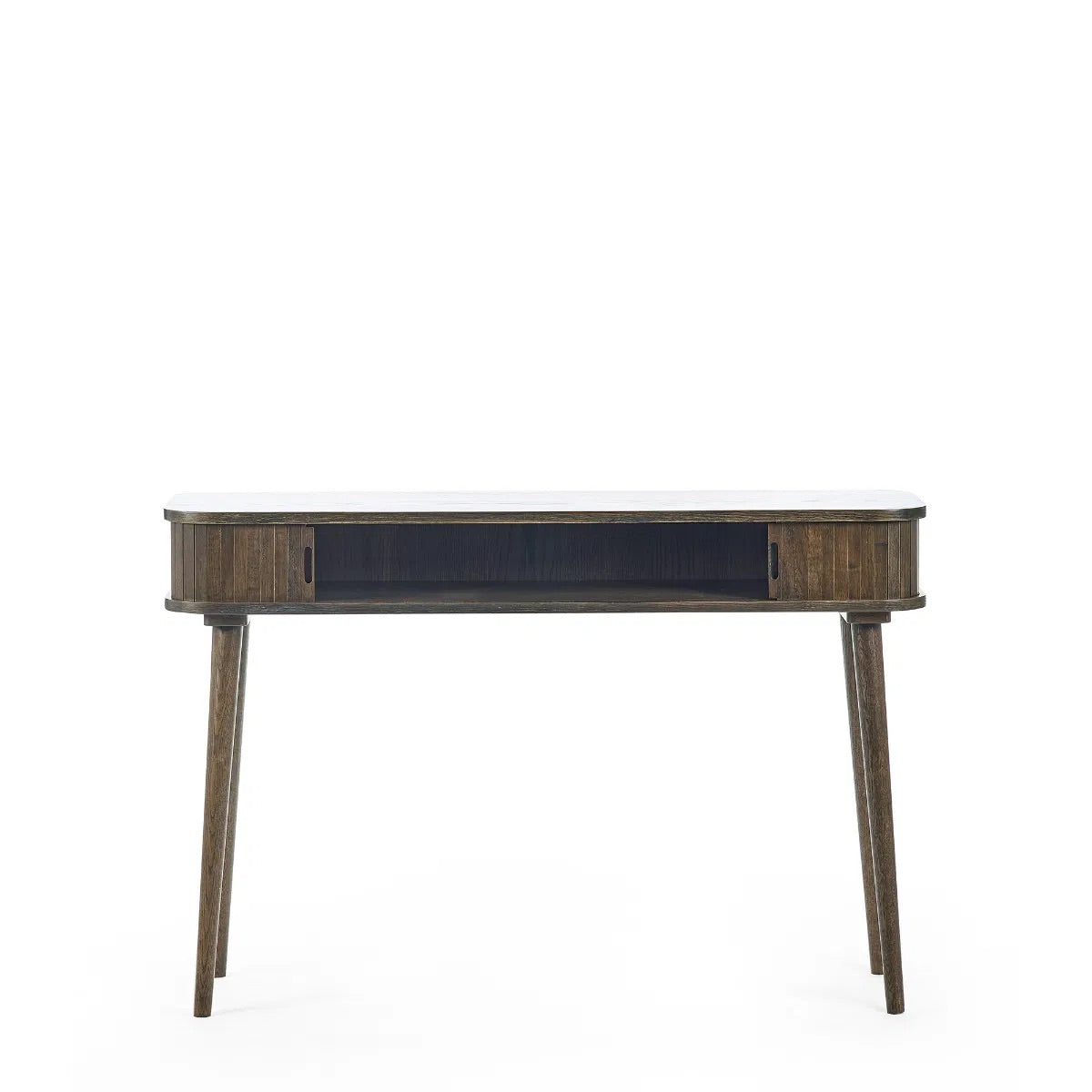 Whether it's used in an entryway or as an accent in your living area, the Arya Console with its sleek profile and clever storage make it a must-have addition for modern interiors. H80xD35xW120cm. Available at www.nobleandnook.co.uk