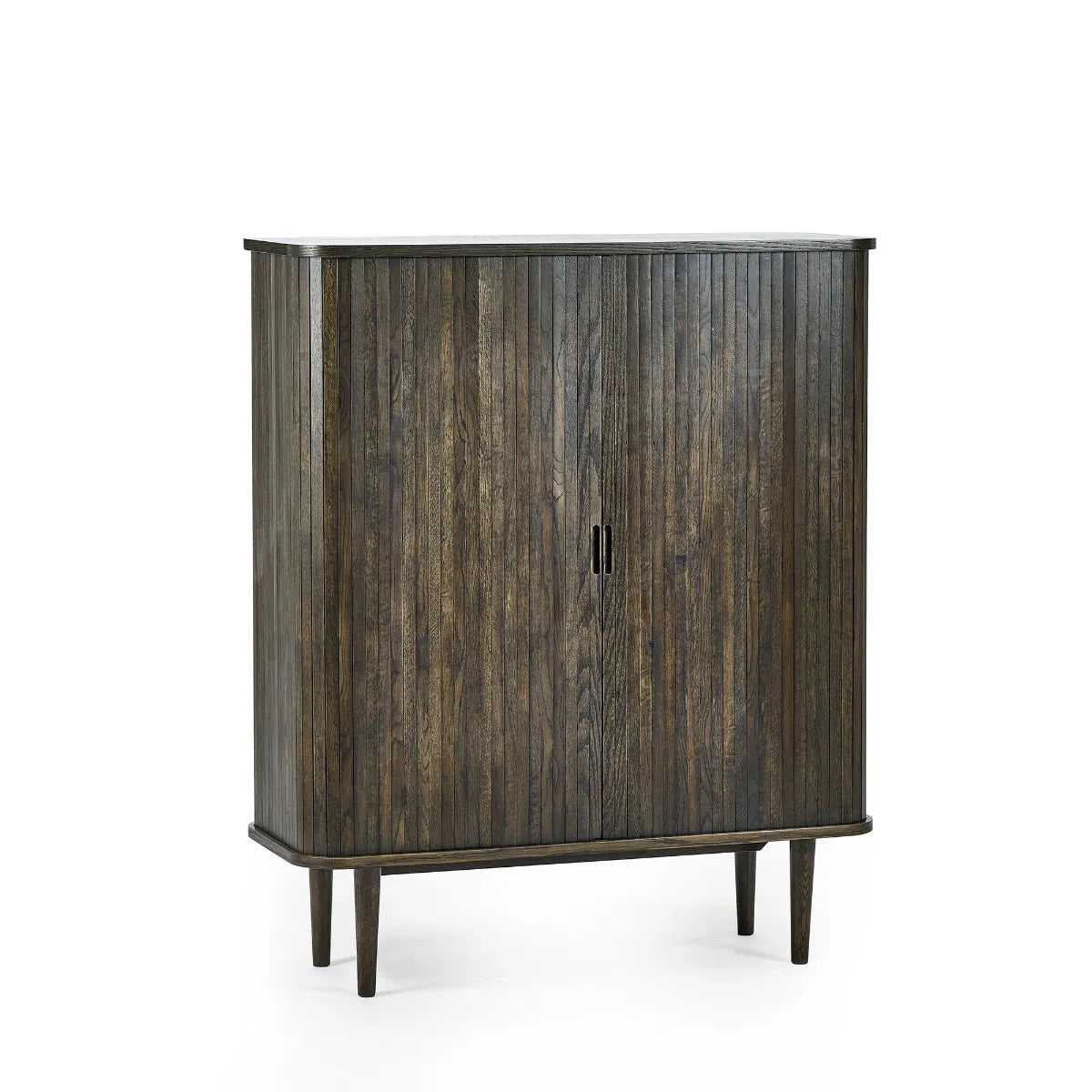 Add a touch of elegance and functionality to your entertaining space with the Arya Drinks Cabinet with sliding tambour doors reveal a well-designed interior. Available today at www.nobleandnook.co.uk