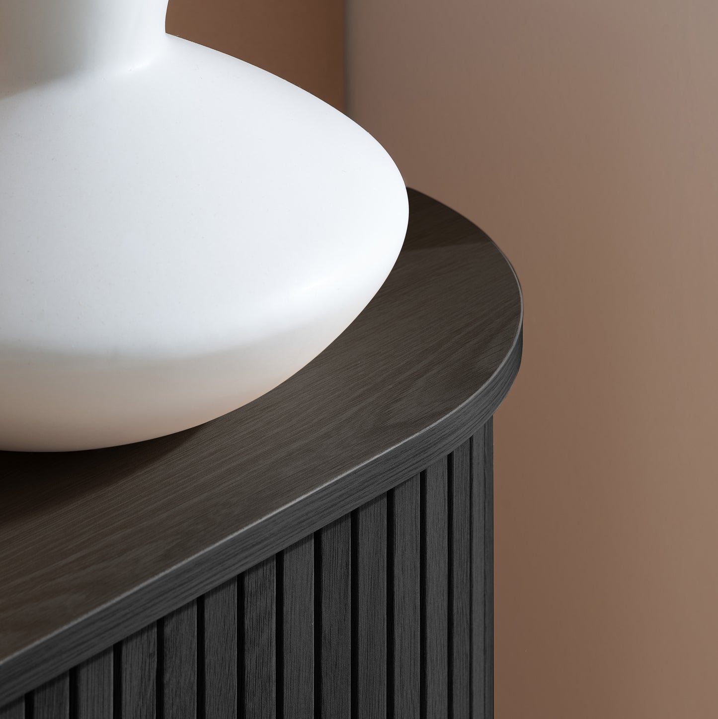 Elevate your interior with this 2 Door Fluted Sideboard, blending contemporary elegance with practical design and black finish adds sophistication to any room. Shop online at www.nobleandnook.co.uk