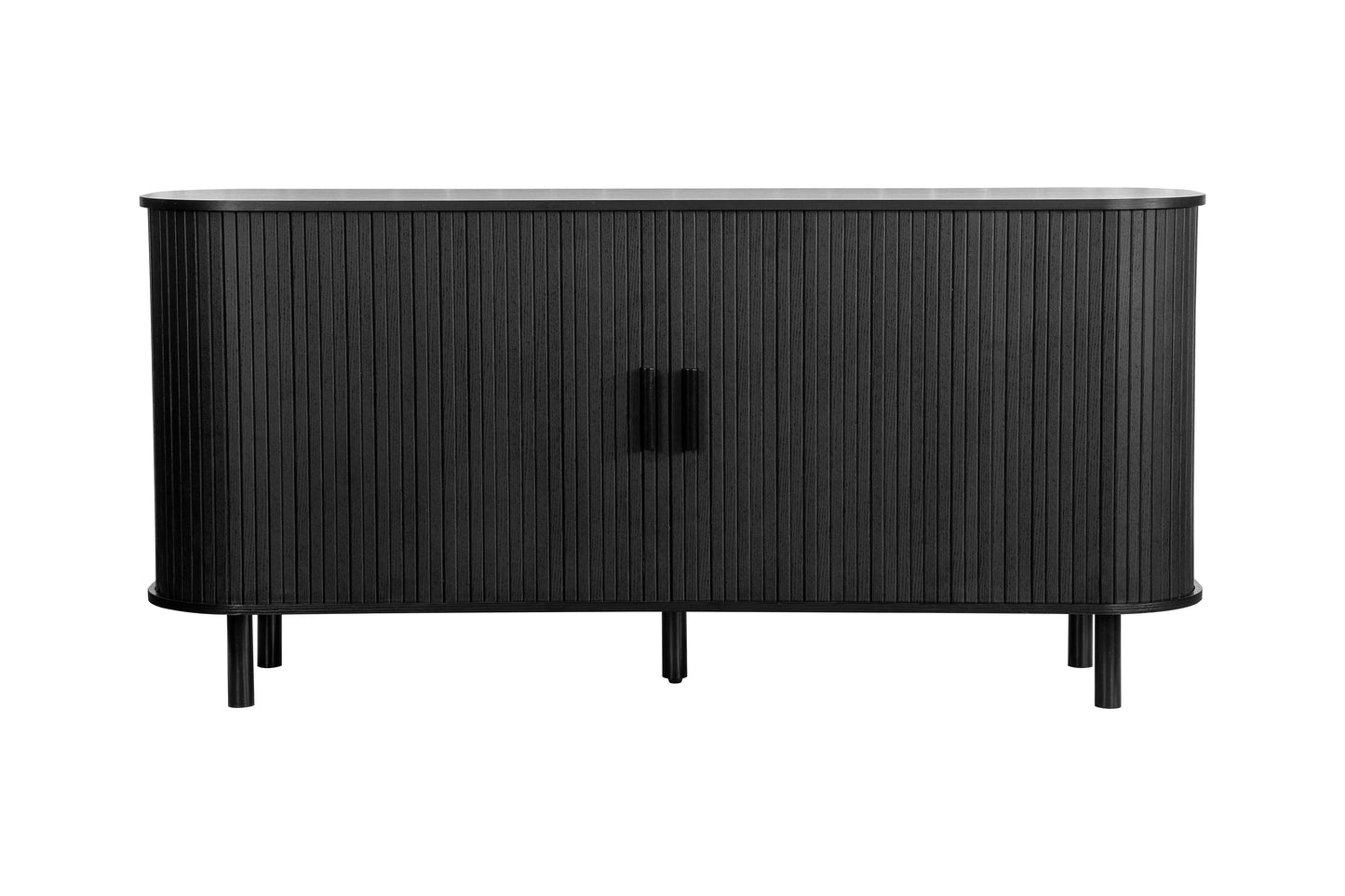 Elevate your interior with this 2 Door Fluted Sideboard, blending contemporary elegance with practical design and black finish adds sophistication to any room. Shop online at www.nobleandnook.co.uk
