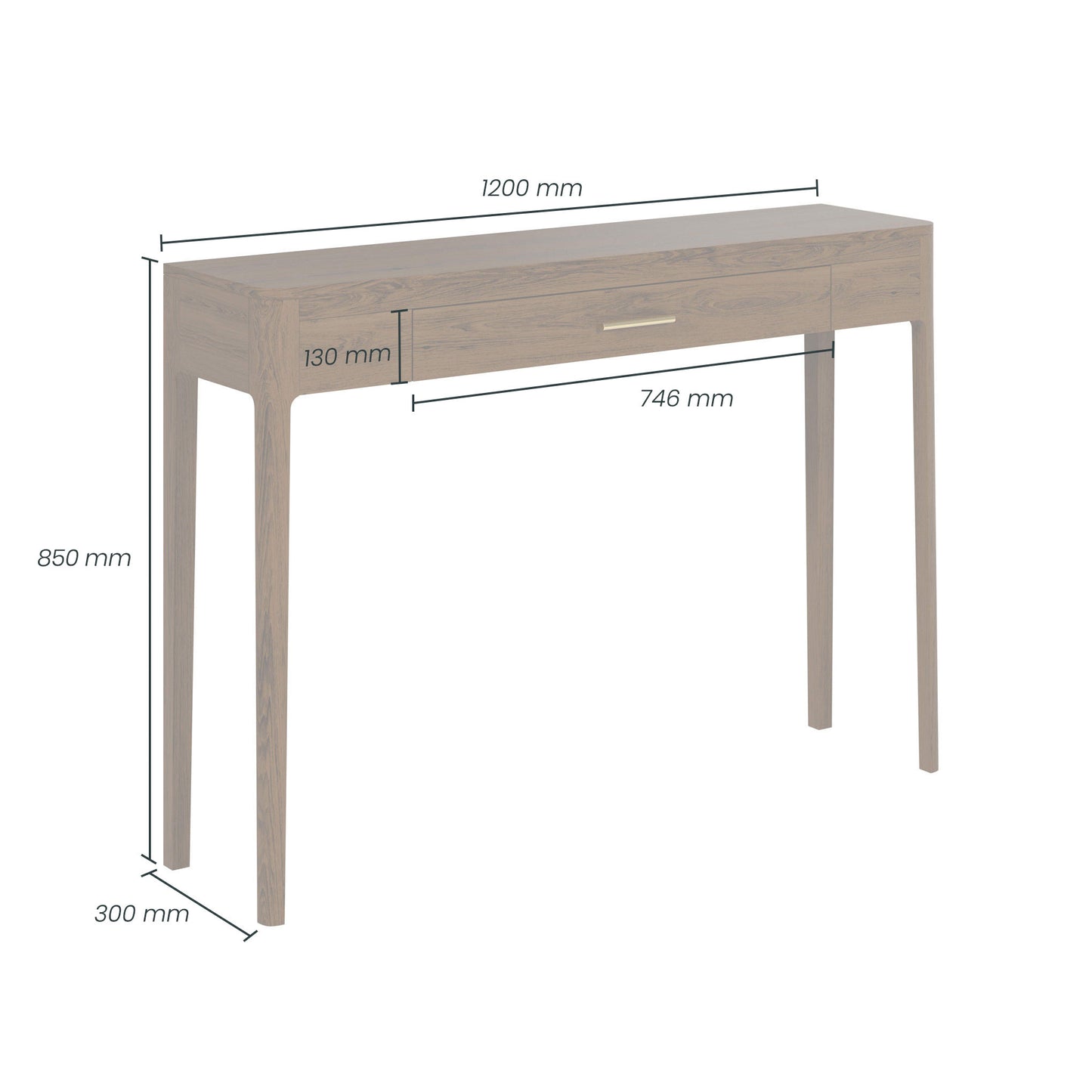 Bring elegance and practicality to your space with the Abberley Console Table in brown-stained oak makes this piece a luxurious addition to any hallway, living room, or bedroom. FREE UK Mainland Delivery. Shop online today at www.nobleandnook.co.uk