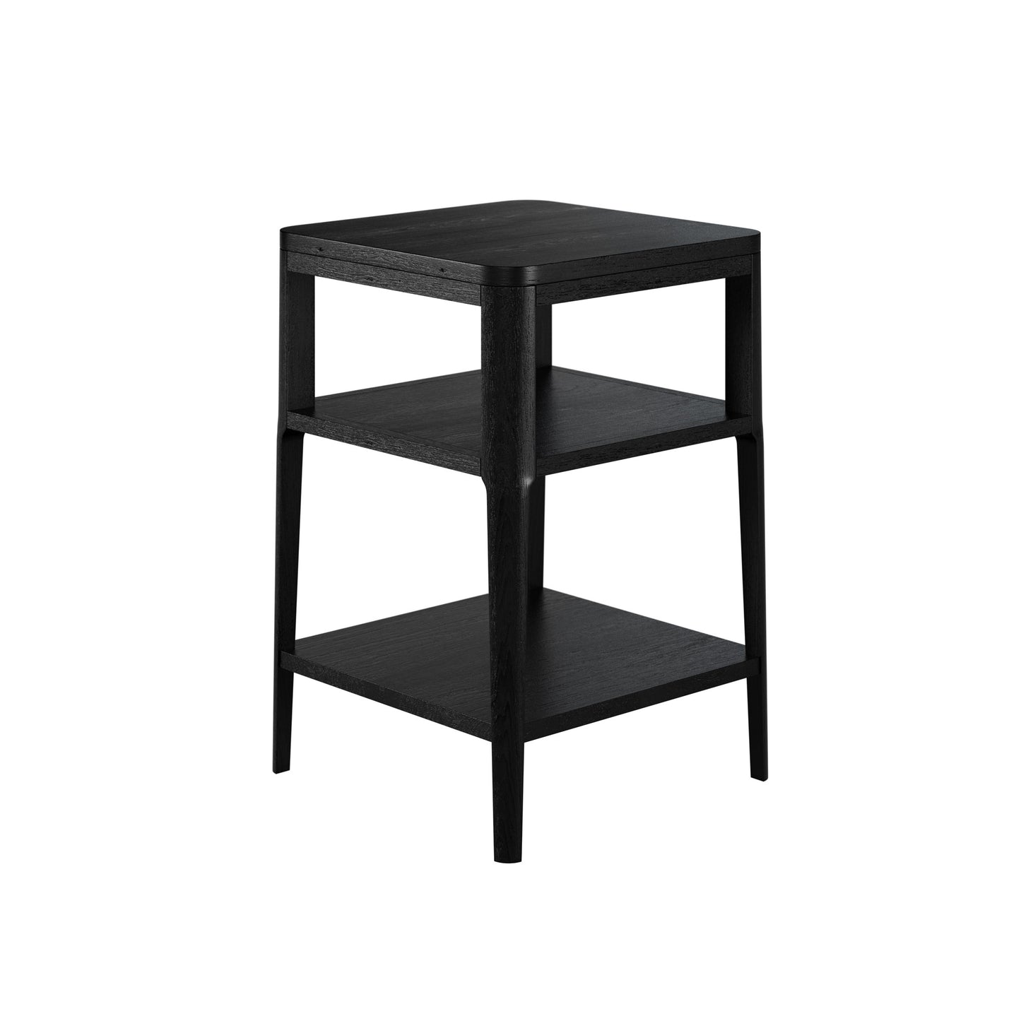 Shop the Abberley End Table in black oak with visible wood grain adding natural charm. FREE UK Mainland Delivery. Shop online today at www.nobleandnook.co.uk