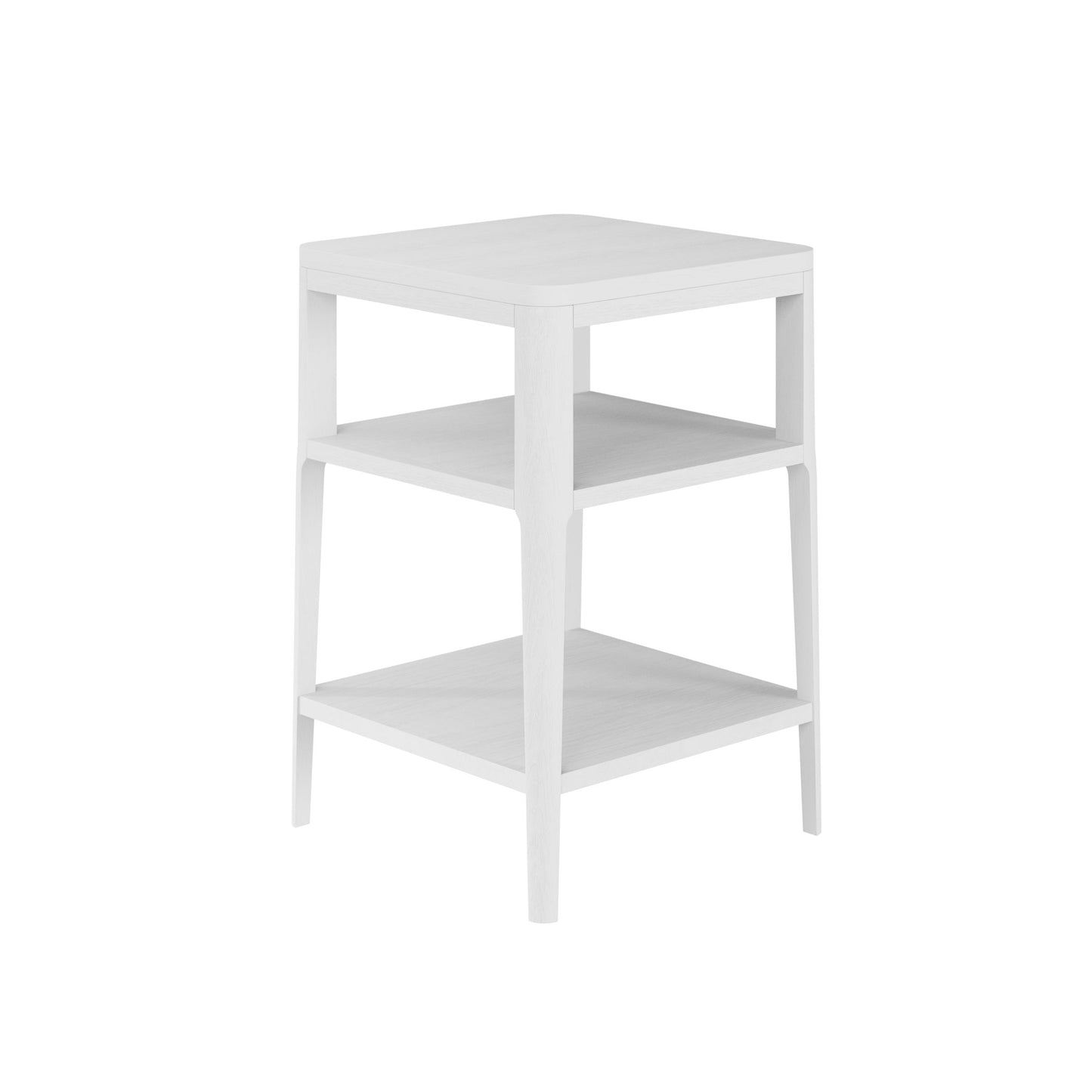 Shop the Abberley End Table in white oak with visible wood grain, presenting a stylish addition to any living space. FREE UK Mainland Delivery. Shop online today at www.nobleandnook.co.uk