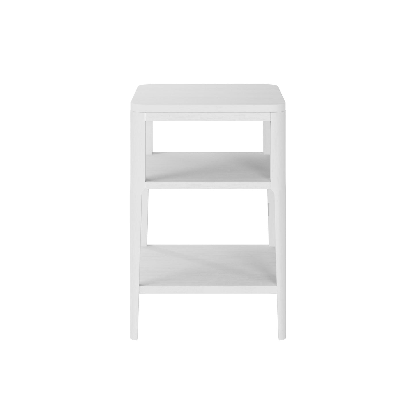 Shop the Abberley End Table in white oak with visible wood grain, presenting a stylish addition to any living space. FREE UK Mainland Delivery. Shop online today at www.nobleandnook.co.uk