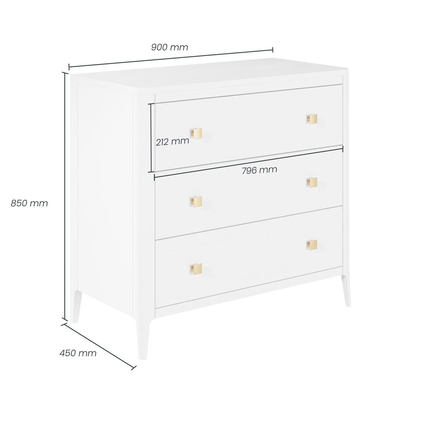 Shop the Abberley Chest of Drawers crafted from white stained solid oak with visible grain by D.I. Designs. FREE UK MAINLAND DELIVERY. Shop online now at www.nobleandnook.co.uk